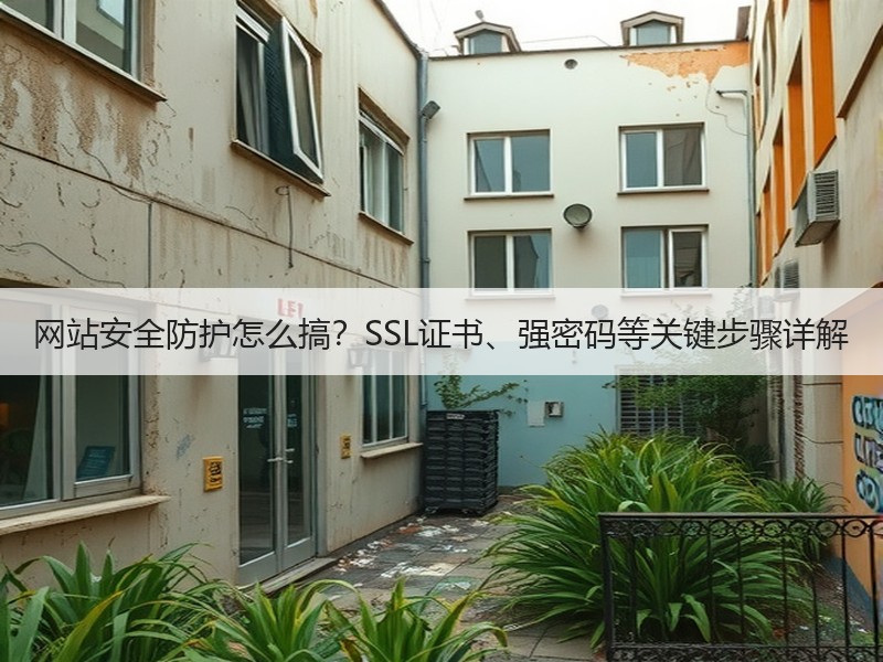 网站安全防护怎么搞？SSL证书、强密码等关键步骤详解