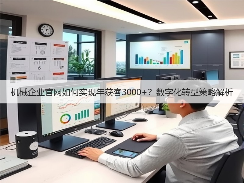 机械企业官网如何实现年获客3000+？数字化转型策略解析