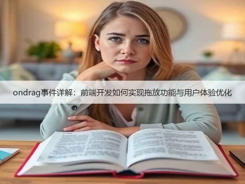 ondrag事件详解：前端开发如何实现拖放功能与用户体验优化