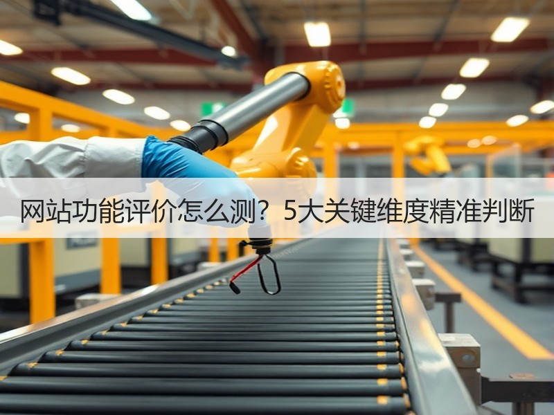 网站功能评价怎么测？5大关键维度精准判断
