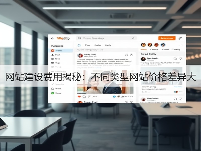 网站建设费用揭秘：不同类型网站价格差异大