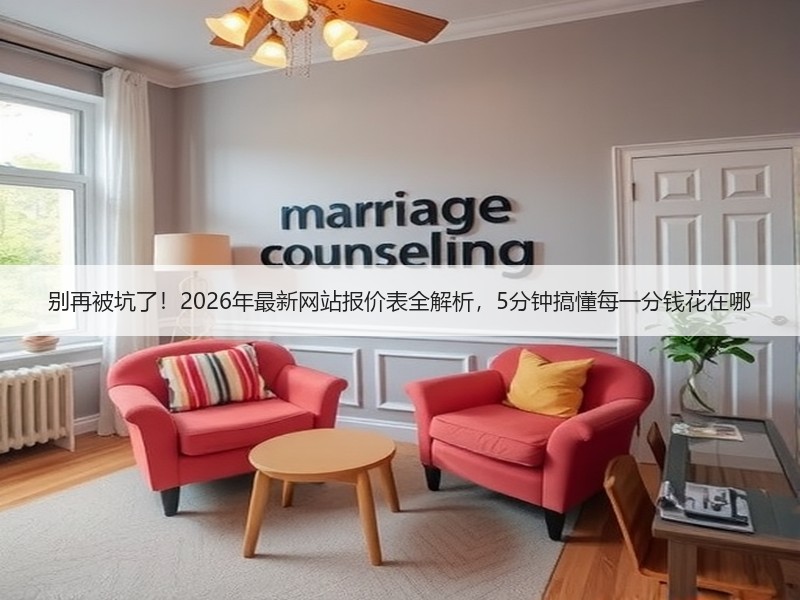 别再被坑了！2026年最新网站报价表全解析，5分钟搞懂每一分钱花在哪