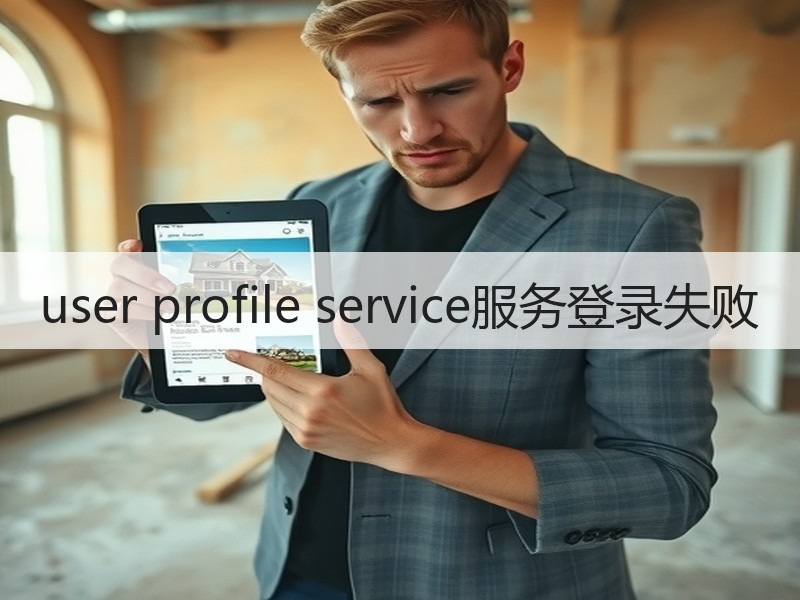 user profile service服务登录失败
