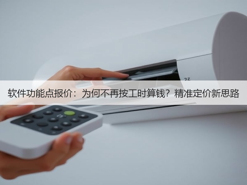 软件功能点报价：为何不再按工时算钱？精准定价新思路