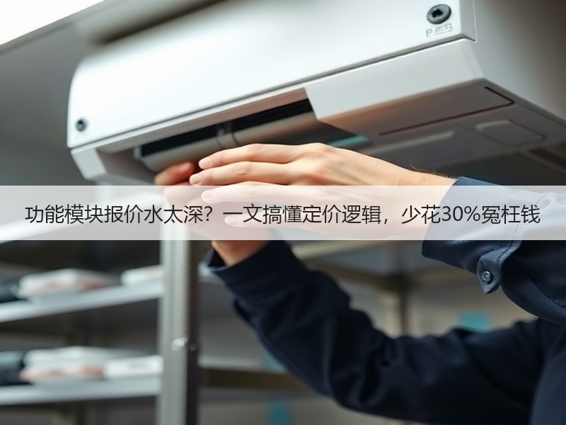 功能模块报价水太深？一文搞懂定价逻辑，少花30%冤枉钱