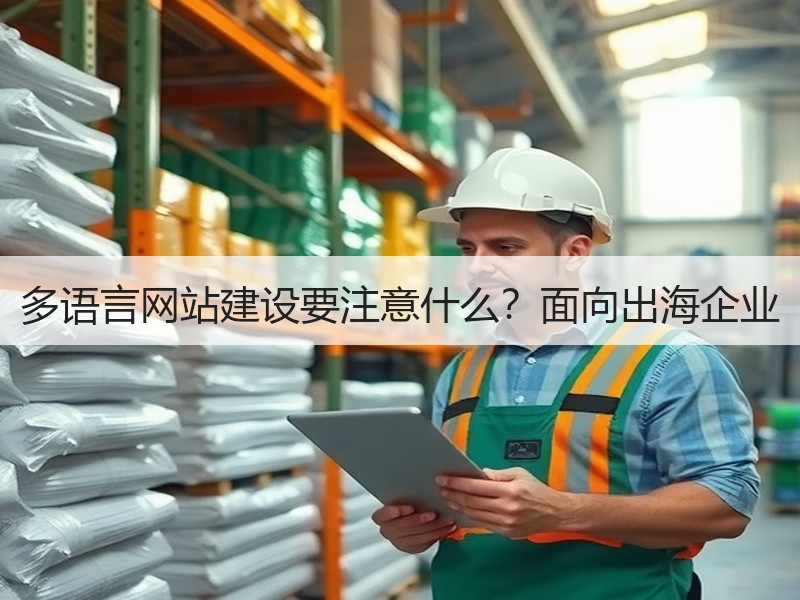多语言网站建设要注意什么？面向出海企业