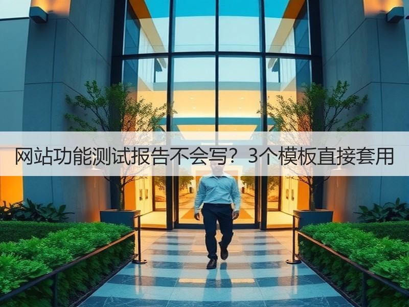 网站功能测试报告不会写？3个模板直接套用