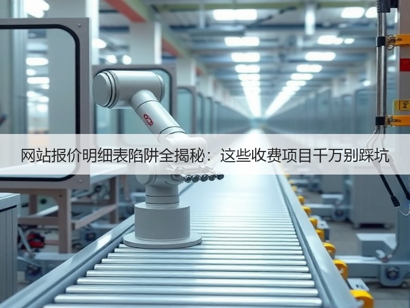 网站报价明细表陷阱全揭秘：这些收费项目千万别踩坑