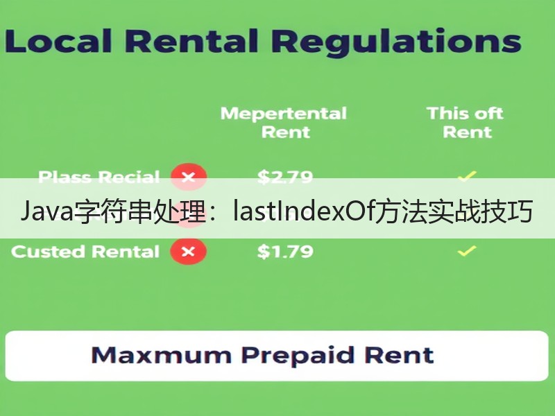 Java字符串处理：lastIndexOf方法实战技巧
