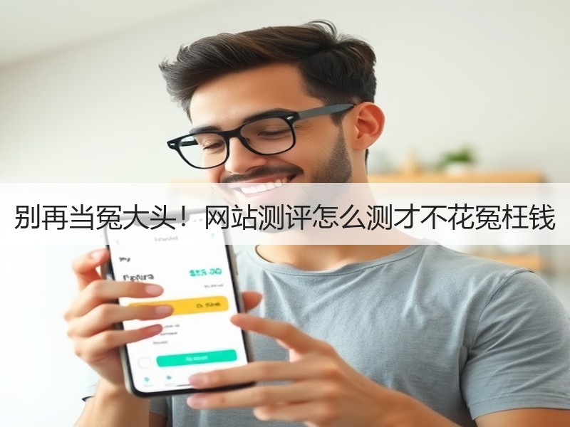 别再当冤大头！网站测评怎么测才不花冤枉钱