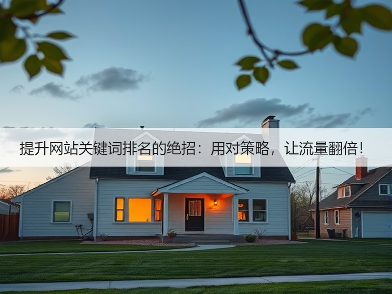 提升网站关键词排名的绝招：用对策略，让流量翻倍！