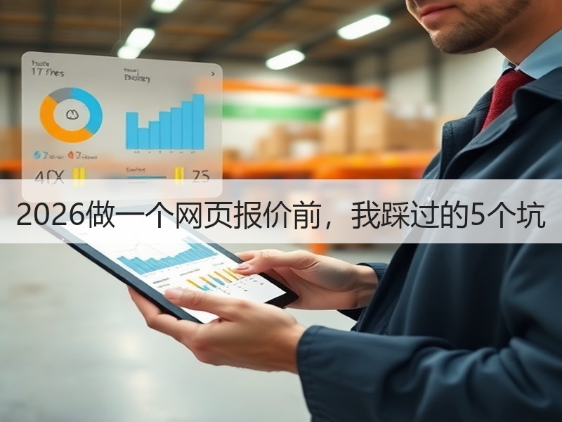 2026做一个网页报价前，我踩过的5个坑