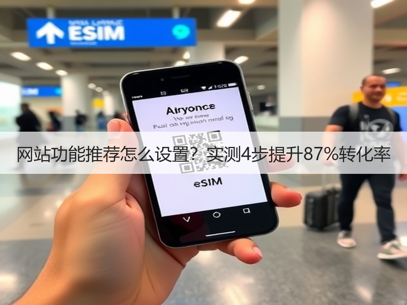 网站功能推荐怎么设置？实测4步提升87%转化率