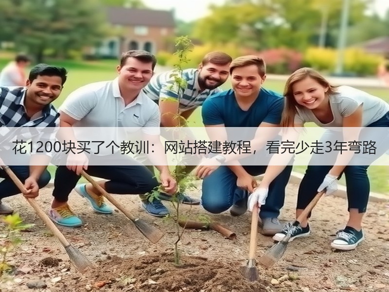 花1200块买了个教训：网站搭建教程，看完少走3年弯路