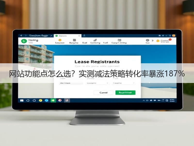 网站功能点怎么选？实测减法策略转化率暴涨187%