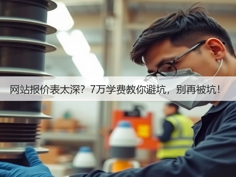网站报价表太深？7万学费教你避坑，别再被坑！