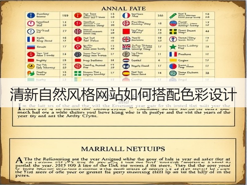 清新自然风格网站如何搭配色彩设计