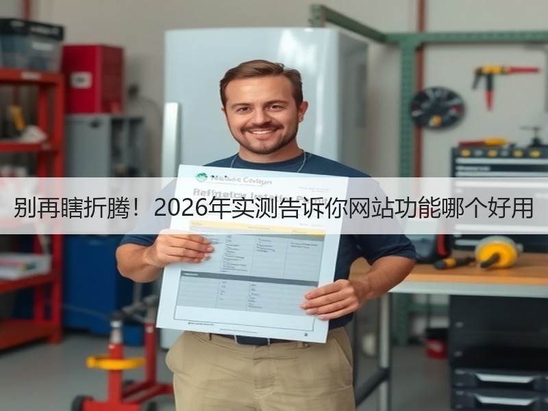 别再瞎折腾！2026年实测告诉你网站功能哪个好用