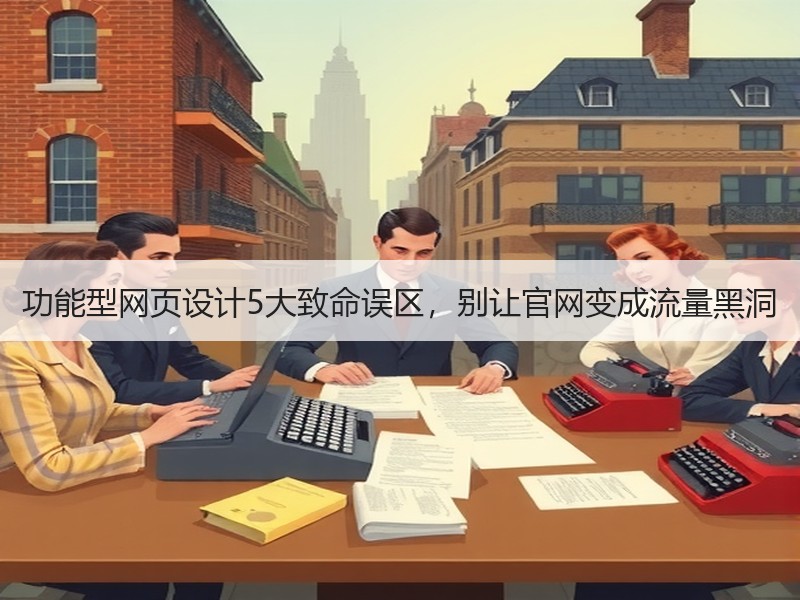 功能型网页设计5大致命误区，别让官网变成流量黑洞