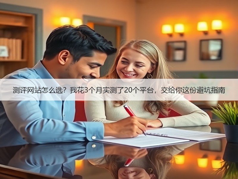 测评网站怎么选？我花3个月实测了20个平台，交给你这份避坑指南