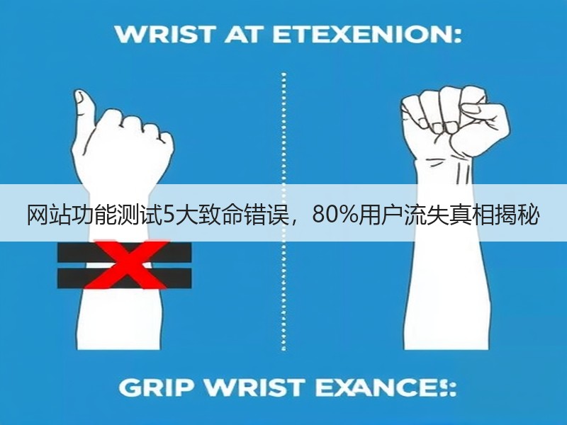 网站功能测试5大致命错误，80%用户流失真相揭秘