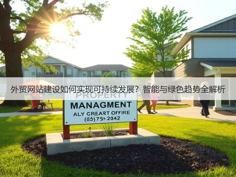 外贸网站建设如何实现可持续发展？智能与绿色趋势全解析