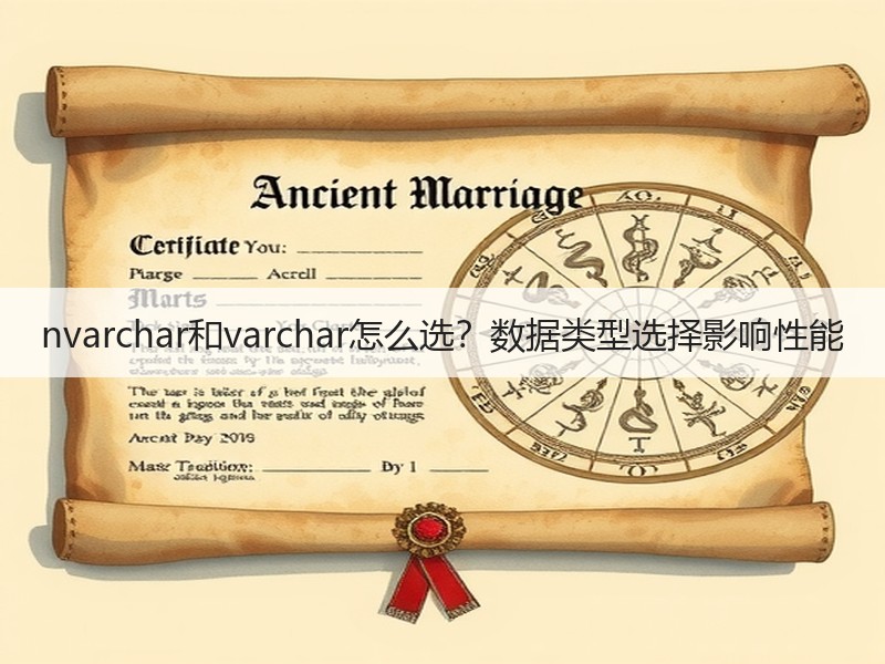 nvarchar和varchar怎么选？数据类型选择影响性能