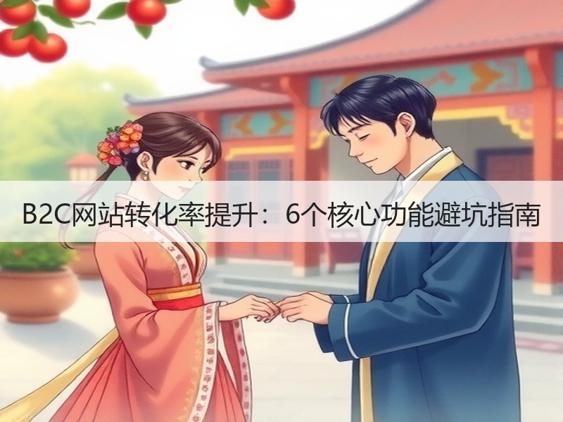 B2C网站转化率提升：6个核心功能避坑指南