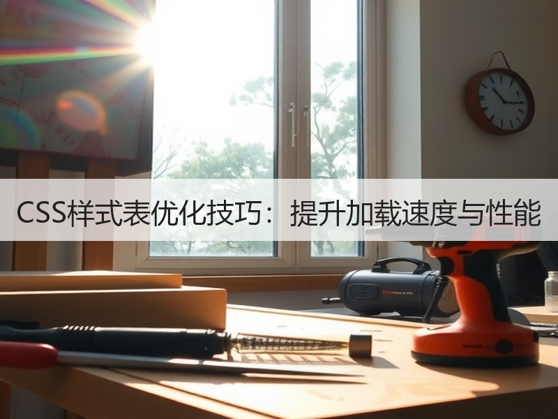 CSS样式表优化技巧：提升加载速度与性能