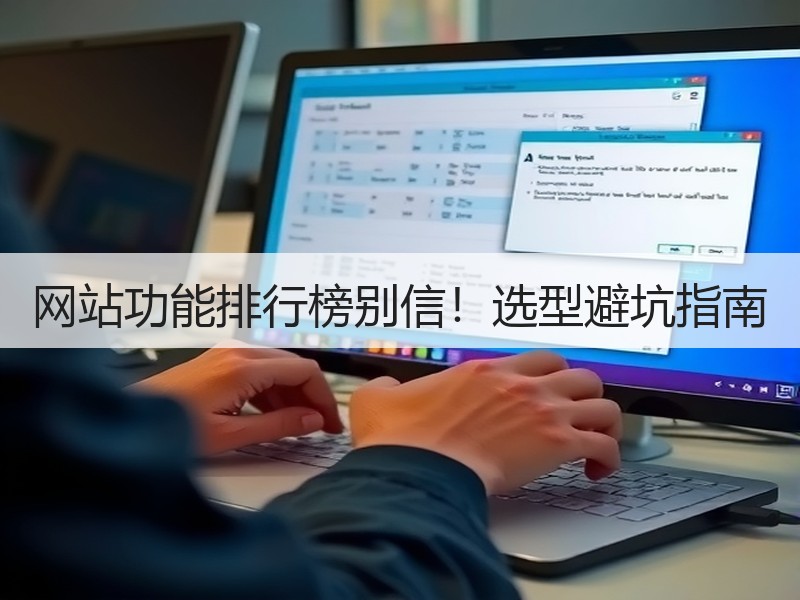 网站功能排行榜别信！选型避坑指南
