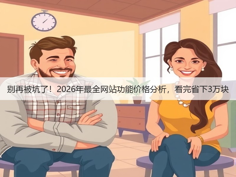别再被坑了！2026年最全网站功能价格分析，看完省下3万块