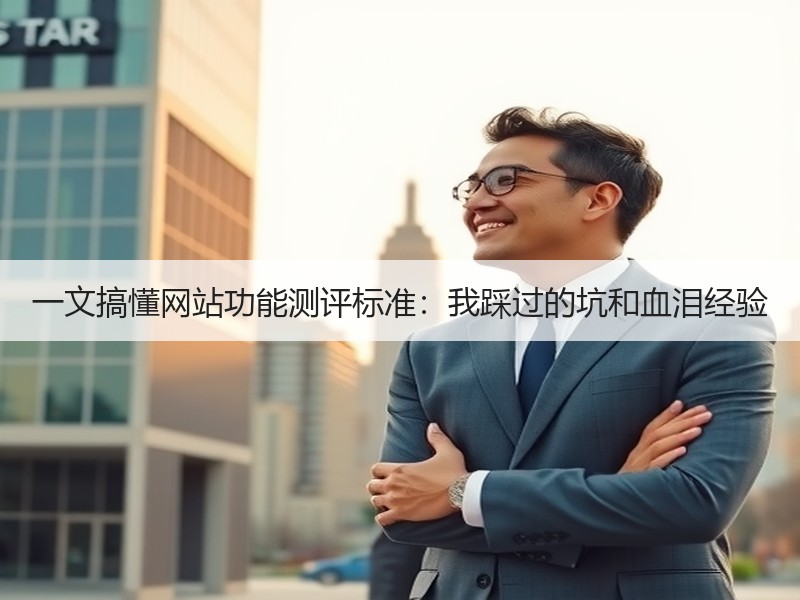一文搞懂网站功能测评标准：我踩过的坑和血泪经验