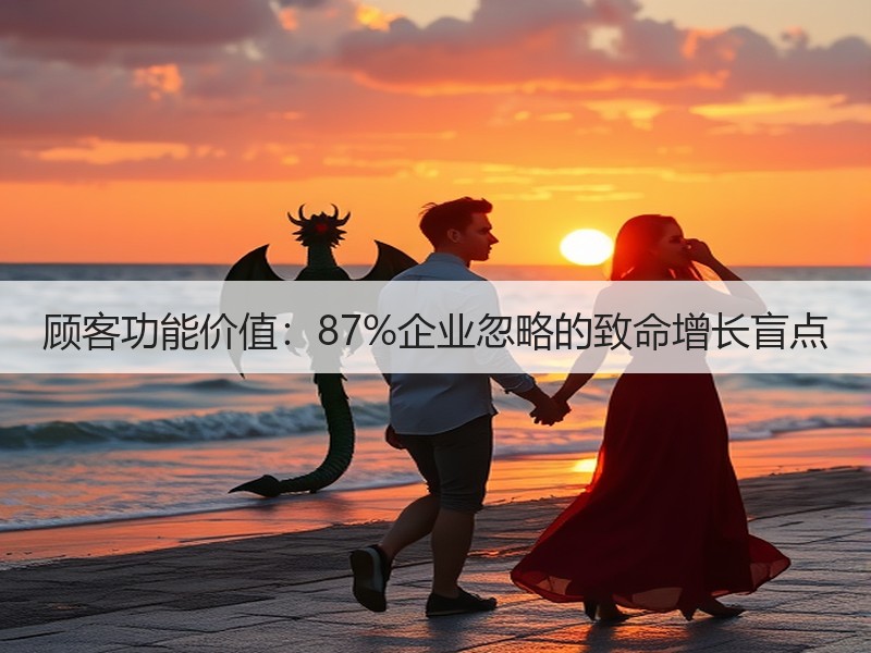 顾客功能价值：87%企业忽略的致命增长盲点