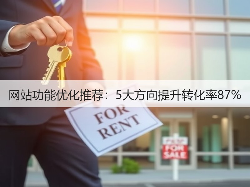 网站功能优化推荐：5大方向提升转化率87%