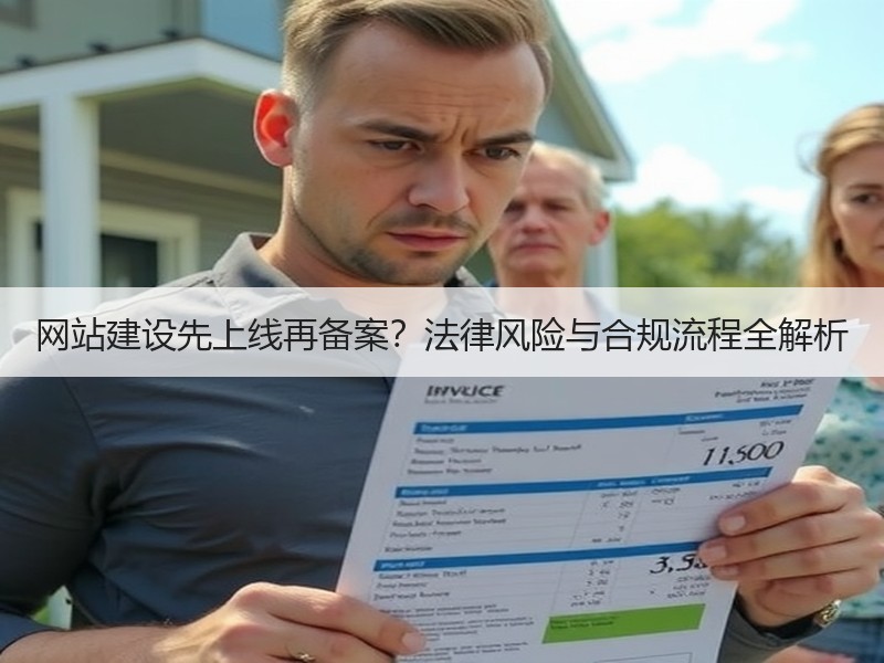 网站建设先上线再备案？法律风险与合规流程全解析