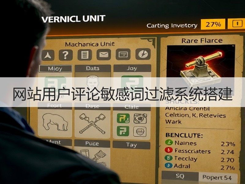 网站用户评论敏感词过滤系统搭建