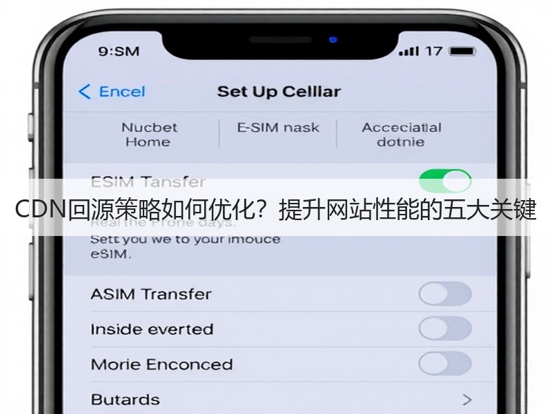 CDN回源策略如何优化？提升网站性能的五大关键