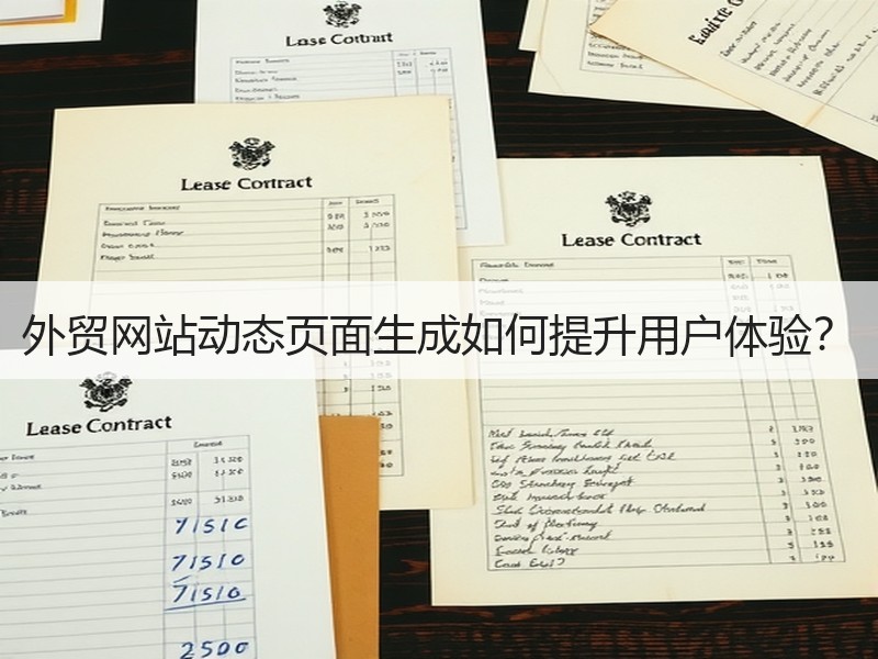 外贸网站动态页面生成如何提升用户体验？