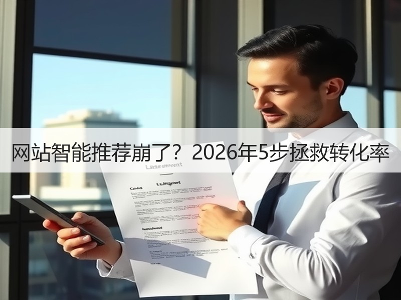 网站智能推荐崩了？2026年5步拯救转化率