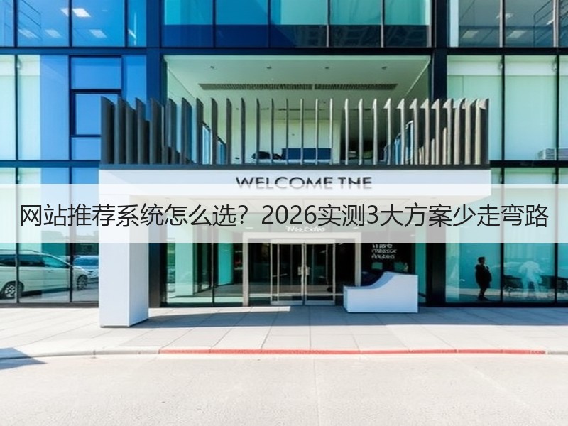 网站推荐系统怎么选？2026实测3大方案少走弯路