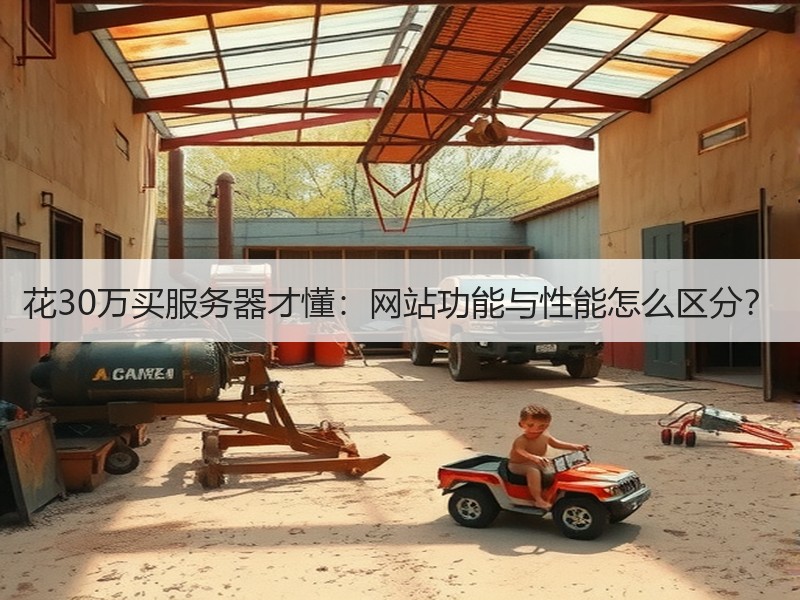 花30万买服务器才懂：网站功能与性能怎么区分？