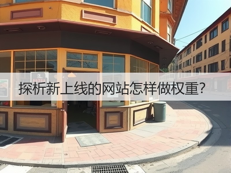探析新上线的网站怎样做权重？