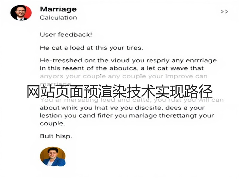 网站页面预渲染技术实现路径