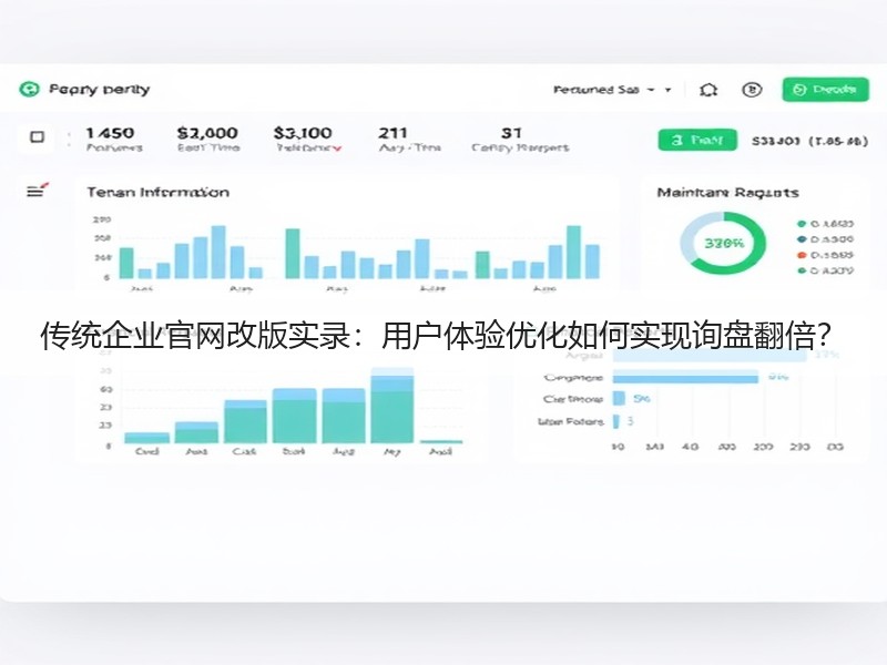 传统企业官网改版实录：用户体验优化如何实现询盘翻倍？