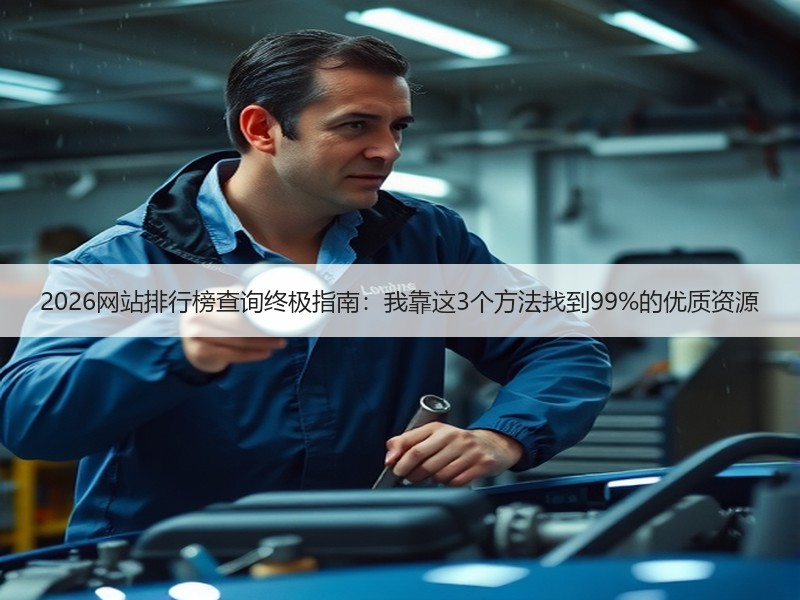 2026网站排行榜查询终极指南：我靠这3个方法找到99%的优质资源