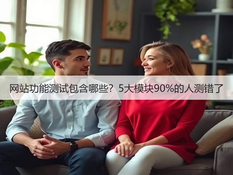 网站功能测试包含哪些？5大模块90%的人测错了