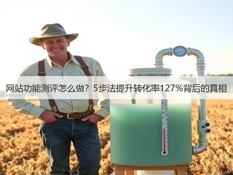 网站功能测评怎么做？5步法提升转化率127%背后的真相