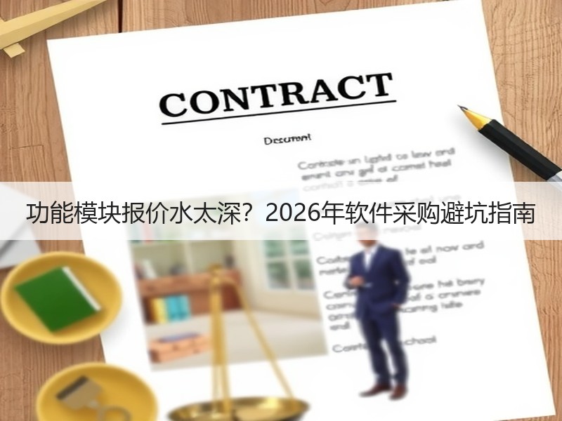 功能模块报价水太深？2026年软件采购避坑指南