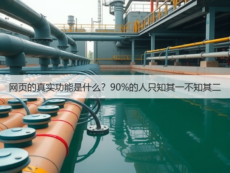 网页的真实功能是什么？90%的人只知其一不知其二