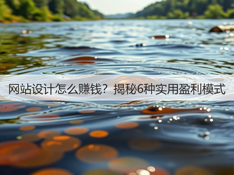 网站设计怎么赚钱？揭秘6种实用盈利模式